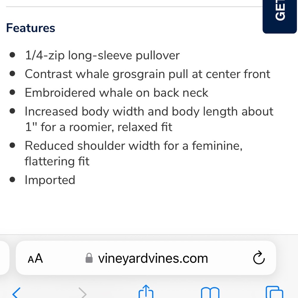 Vineyard Vines Shep Sweatshirt XS Gray - Picture 7 of 8